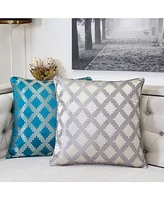 Homey Cozy Ellie Satin Jacquard Decorative Pillow, 20" x 20"