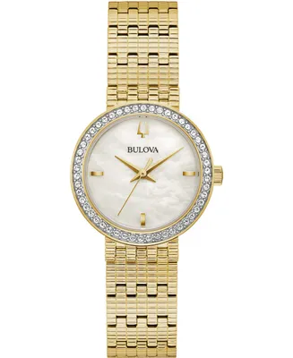 Bulova Women's Phantom Gold-Tone Stainless Steel Bracelet Watch 28mm, Created for Macy's