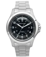 Hamilton Men's Swiss Automatic Khaki King Stainless Steel Bracelet Watch 40mm H64455133