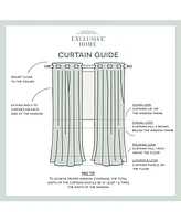 Exclusive Home Delano Indoor/Outdoor Grommet Top Curtain Panel Pair