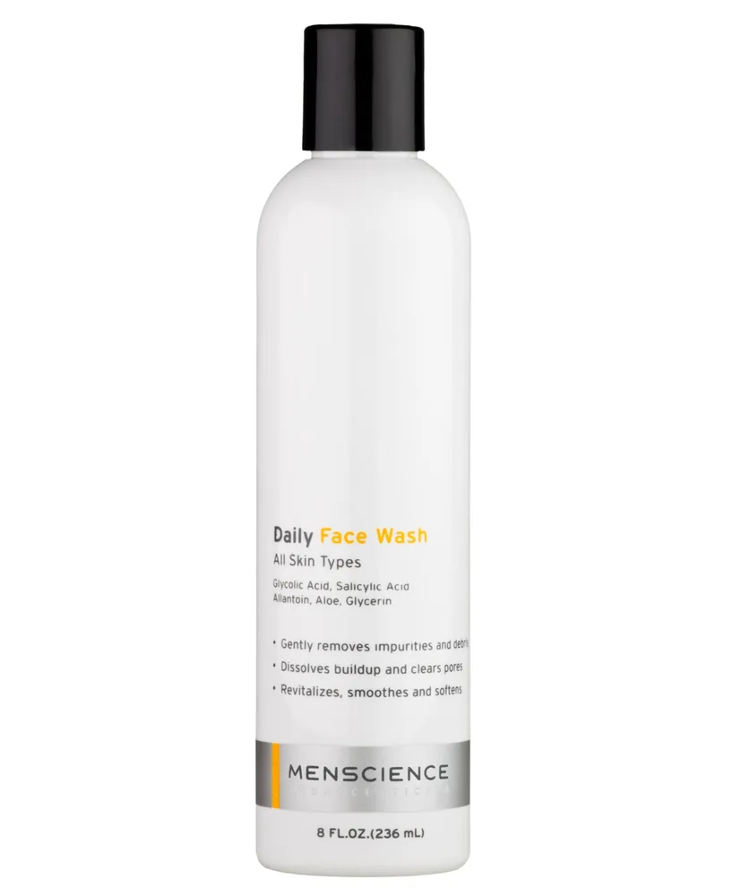 Menscience Daily Face Wash Cleanser For Men 8 Fl.oz