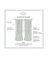 Exclusive Home Itaji Sheer Rod Pocket Top Curtain Panel Pair, 54" x 63"