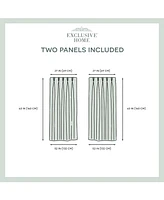 Exclusive Home Curtains Velvet Heavyweight Pinch Pleat Curtain Panel Pair