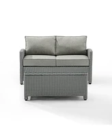 Crosley Bradenton 2 Piece Outdoor Wicker Chat Set