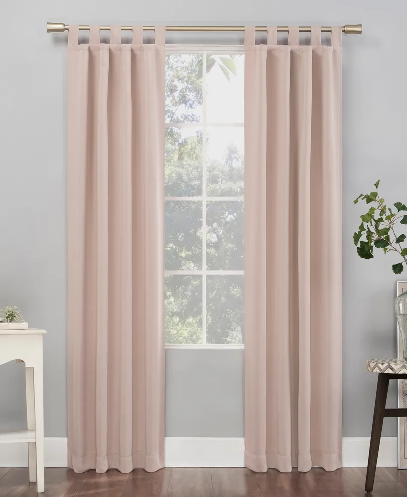 Sun Zero Preston 40" x 84" Tab-Top Blackout Curtain Panel