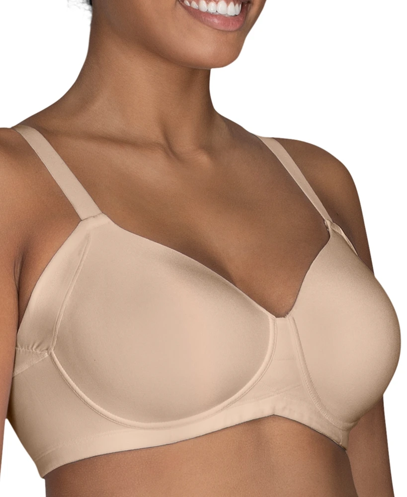 Vanity Fair Women's Beauty Back Full Figure Wirefree Extended Side and Smoother Bra 71267