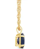 Sapphire (1 ct. t.w.) Pendant Necklace in 14k Yellow Gold