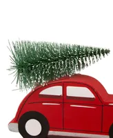 Glitzhome Red Car Truck Stocking Holder Set of 2