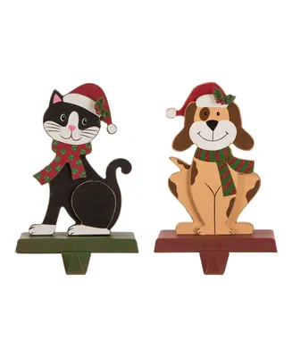 Glitzhome Cat Dog Stocking Holder Set of 2