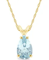 Aquamarine (2-5/8 ct. t.w.) Pendant Necklace in 14K Yellow Gold