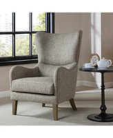 Madison Park Arianna Fabric Swoop Wing Chair