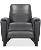 Brayna 35" Classic Leather Pushback Recliner, Created for Macy's