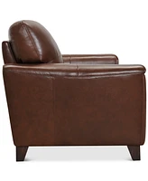 Brayna 65" Classic Leather Loveseat, Created for Macy's