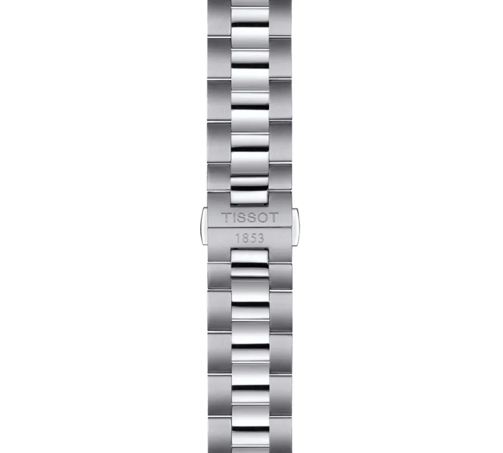 Tissot Men's Swiss Automatic T-Classic Gentleman Powermatic 80 Silicium Stainless Steel Bracelet Watch 40mm