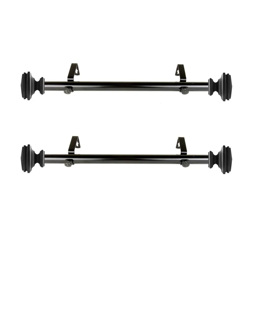 Bedpost 1" Side Curtain Rod 12-20" (Set of 2)