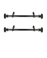 Bedpost 1" Side Curtain Rod 12-20" (Set of 2)