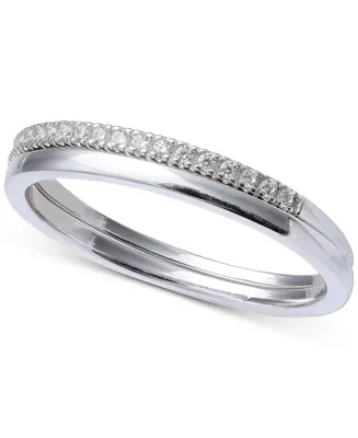 Giani Bernini Cubic Zirconia Band Sterling Silver, Created for Macy's