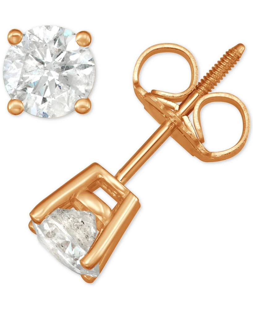 Diamond Stud Earrings (3/4 ct. t.w.) 14k White, Yellow or Rose Gold