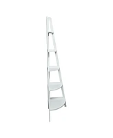 Yu Shan 5-Shelf Corner Ladder Bookcase