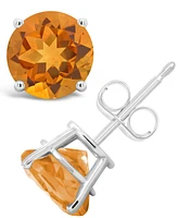 Garnet (3-1/5 ct. t.w.) Stud Earrings Sterling Silver (Also Available White Topaz and Citrine)