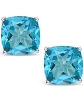 Swiss Blue Topaz (3-5/8 ct. t.w.) Stud Earrings in Sterling Silver