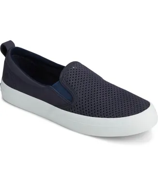 Women's Crest Twin Gore Perforated Slip On Sneakers, Created for Macy's
