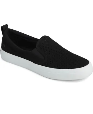 Women's Crest Twin Gore Perforated Slip On Sneakers, Created for Macy's
