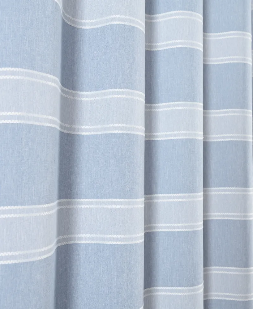 Dainty Home Madison Striped 70" x 72" Shower Curtain
