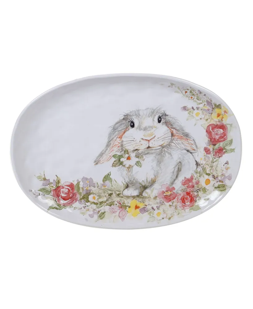 Certified International Sweet Bunny Oval Platter