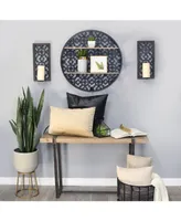 Stratton Home Decor Boho Laser Cut Sconce, Set of 2