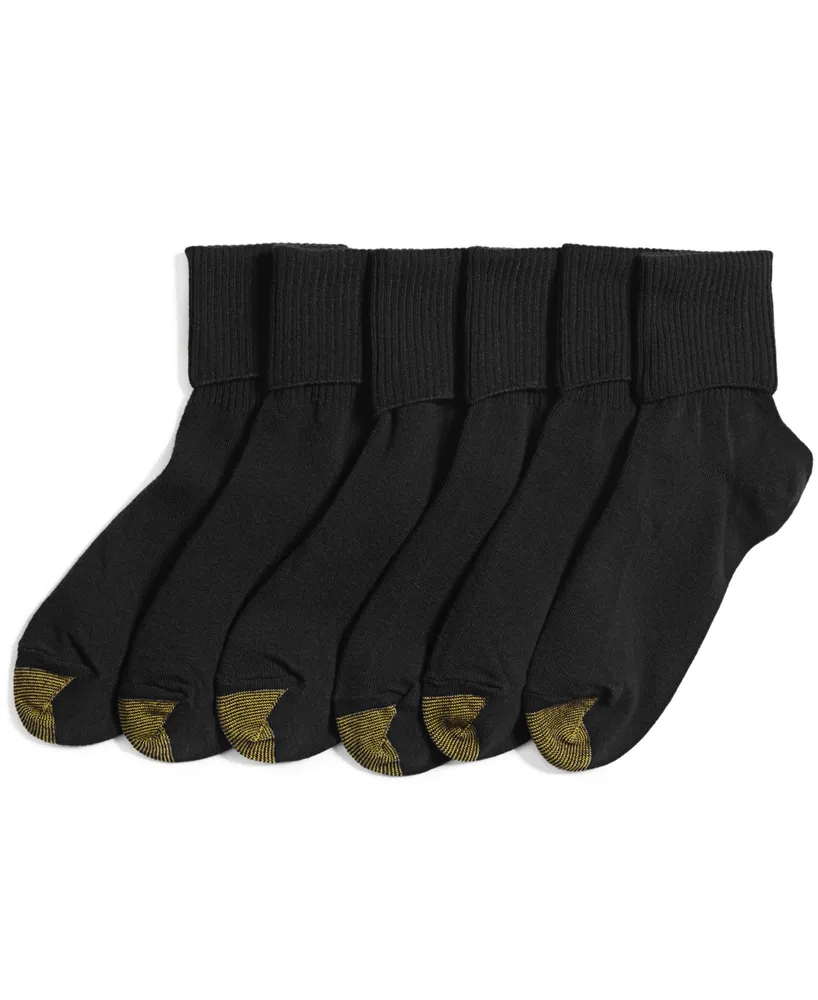 Gold Toe Women's 6-Pack Casual Turn Cuff Socks - Macy's