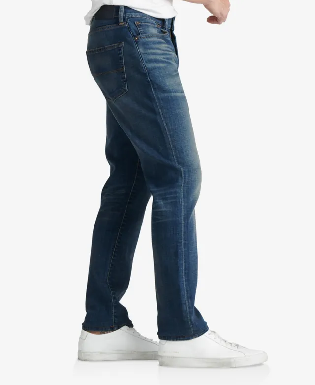 Lucky Brand Men's 410 Athletic Straight Fit Straight Leg Jeans (40x32,  Blue) at  Men's Clothing store