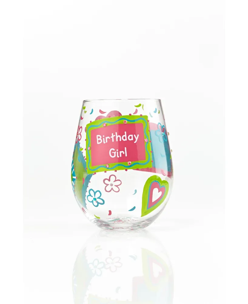 Enesco Lolita Birthday Girl Stemless Wine Glass