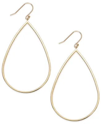 14k Gold Vermeil Earrings, Teardrop Dangle Earrings (Also Sterling Silver)