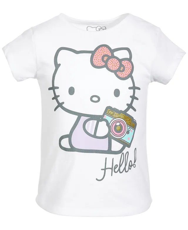 Disney Toddler Girls Short Sleeve Hello Kitty Camera Tee