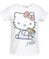 Toddler Girls Short Sleeve Hello Kitty Camera Tee