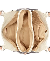 Giani Bernini Colorblock Pebbled 4-Poster Tote, Exclusively at Macy's