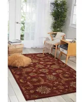 Long Street Looms India House IH83 Brick 3'6" x 5'6" Area Rug