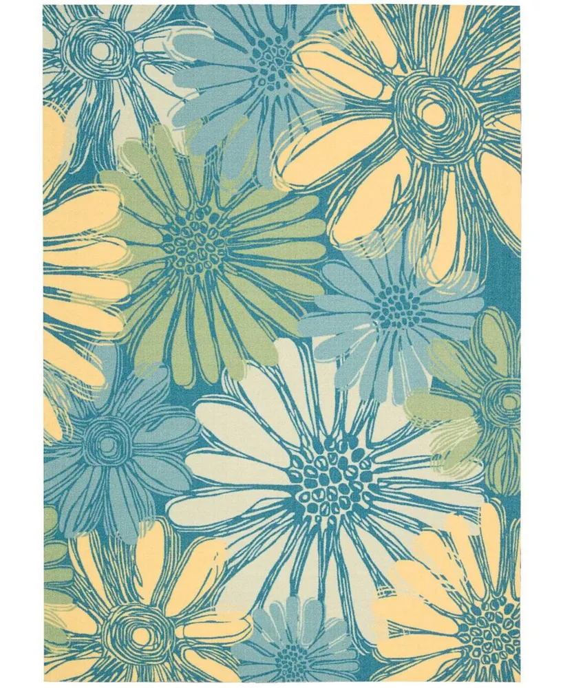 Long Street Looms Backyard BAC022 7'9" x 10'10" Outdoor Area Rug