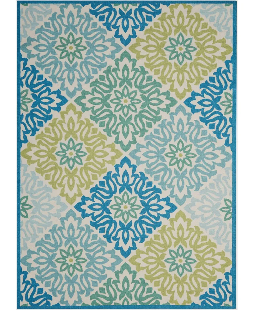 Long Street Looms Shady Brights SHA23 Midnight 5'3" x 7'5" Outdoor Area Rug