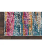 Long Street Looms Zeal ZEA16 Gray 2'2" x 7'6" Runner Rug