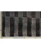 Long Street Looms Atilier ATI05 Onyx 7'10" x 10'6" Area Rug