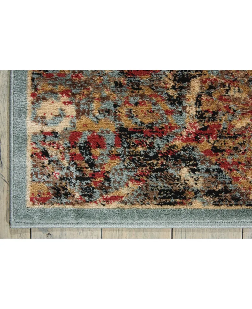 Long Street Looms Modino MOD06 Blue 3'11" x 5'11" Area Rug