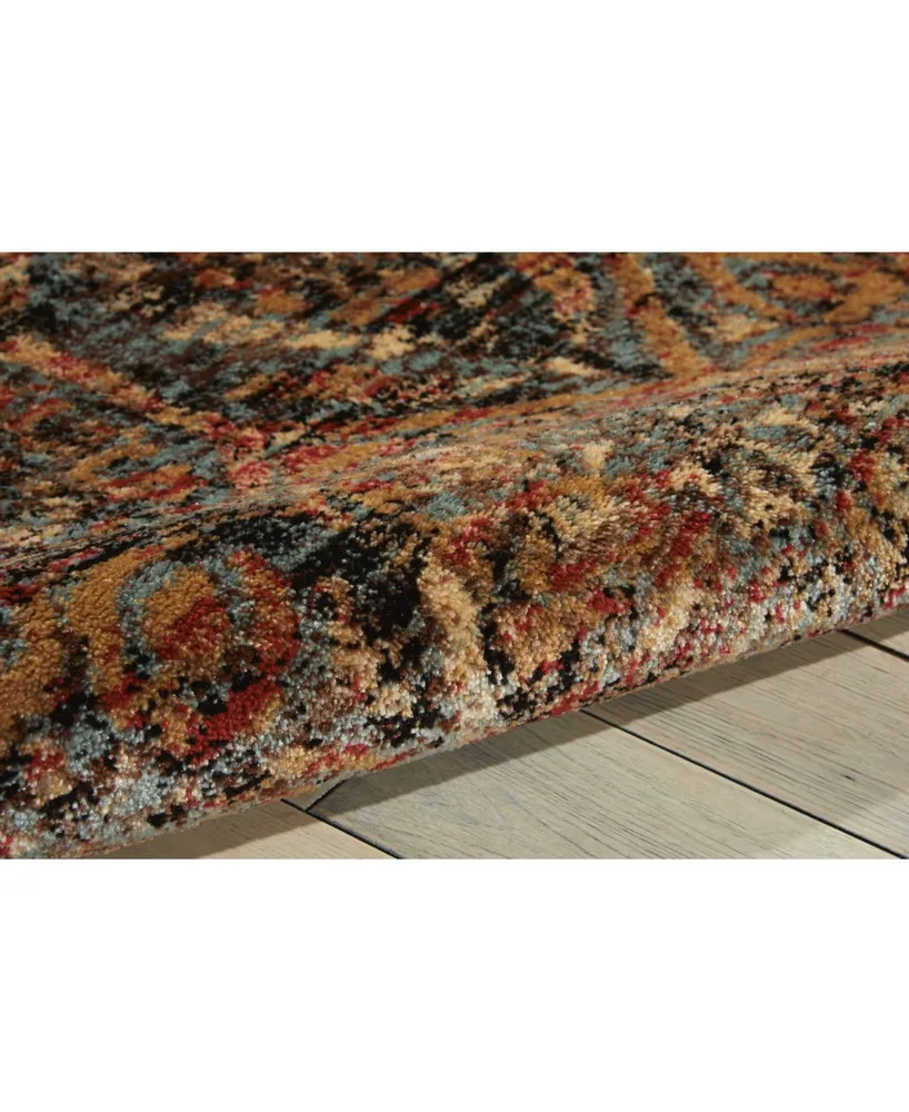 Long Street Looms Modino MOD06 Blue 5'3" x 7'3" Area Rug