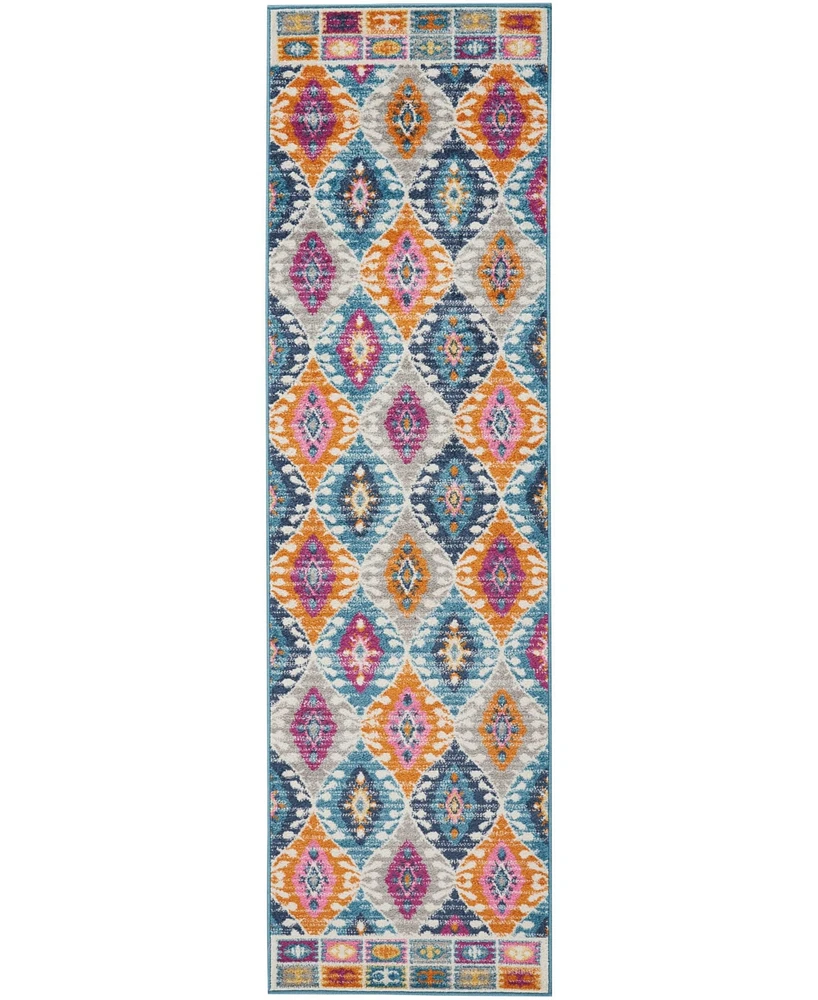 Long Street Looms Zeal ZEA02 Multi 2'2" x 7'6" Runner Rug