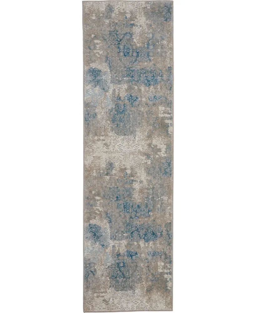 Long Street Looms Fate FAT07 Ivory 2'2" x 7'6" Runner Rug