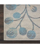 Long Street Looms Peace PEA03 Ivory 8'10" x 11'10" Area Rug