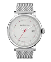 Blackwell Gray Dial with Silver Tone Steel and Silver Tone Steel Mesh Watch 44 mm
