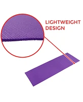 Sunny Health & Fitness Durable Tear-Resistant Yoga Mat, Purple