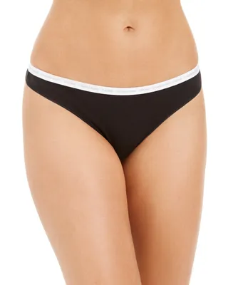 Charter Club Everyday Cotton Women's Lace-Trim Thong, Created for